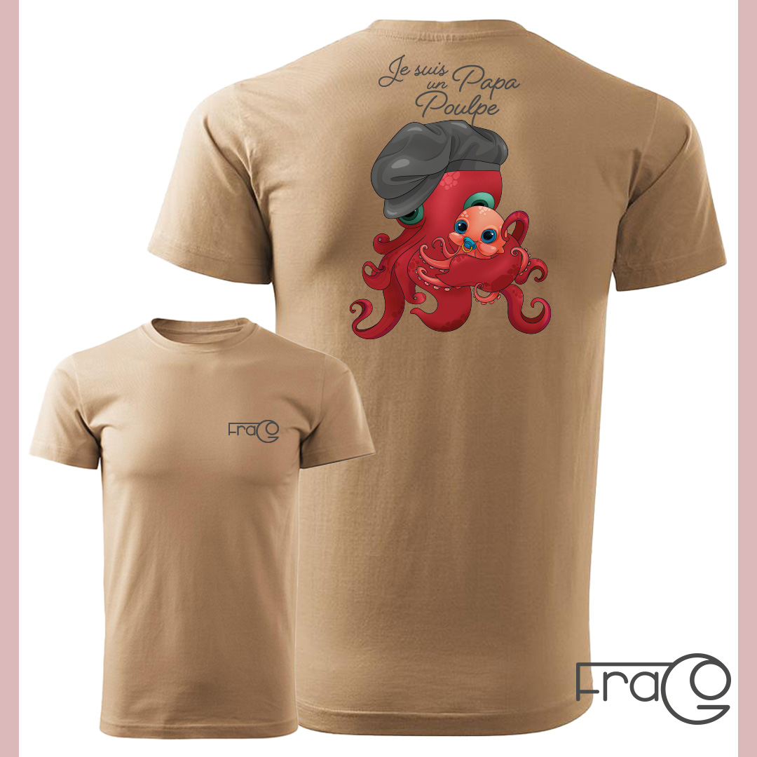T-shirt sable FraGo pour homme